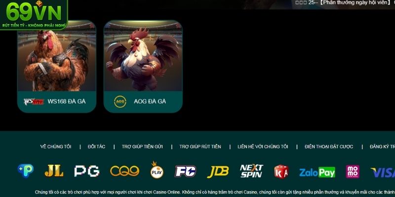 Hợp tác chiến lược tại sảnh đá gà 69VN