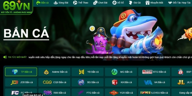 Những điểm mạnh thu hút người chơi bắn cá 69VN